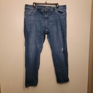 KUT From the Kloth Skinny Jeans Cropped Distressed